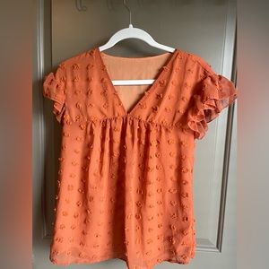 Orange blouse